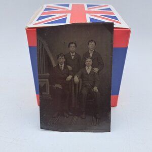 Antique Tintype Of Brothers